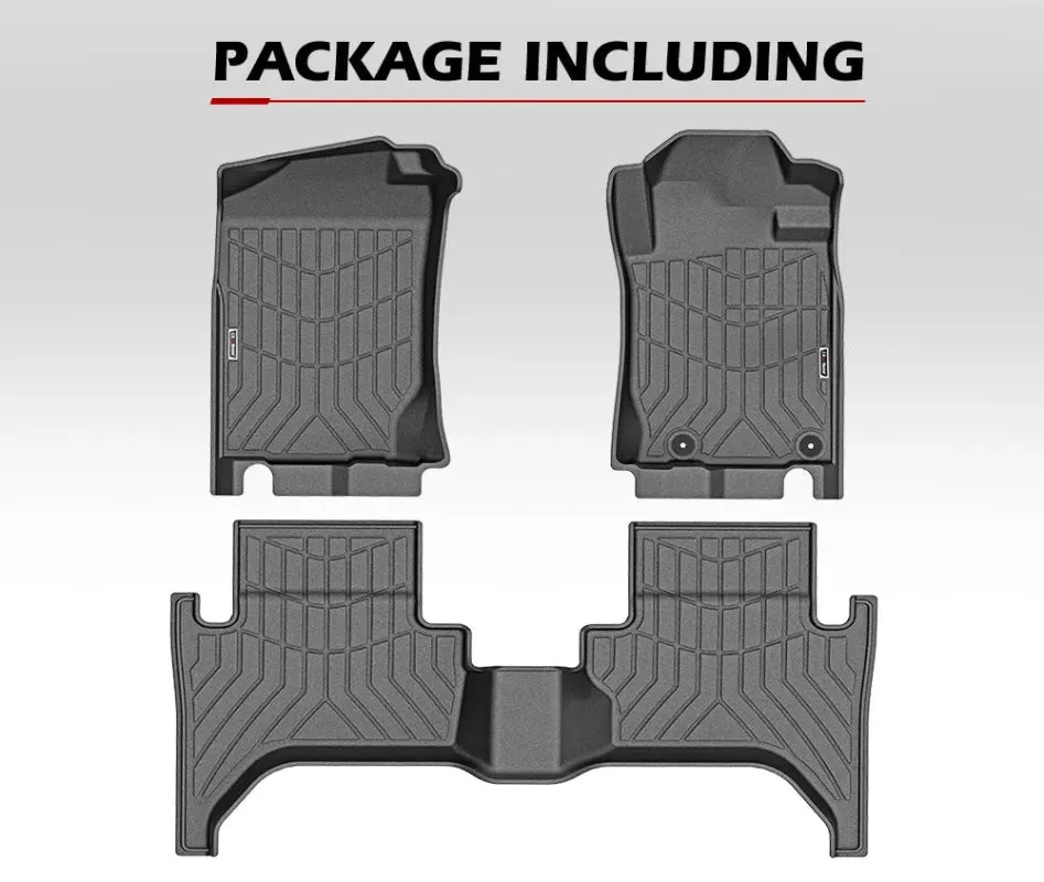 Kiwi Master 3D TPE Car Floor Mats for Mitsubishi Triton MQ | 2015 - 2018