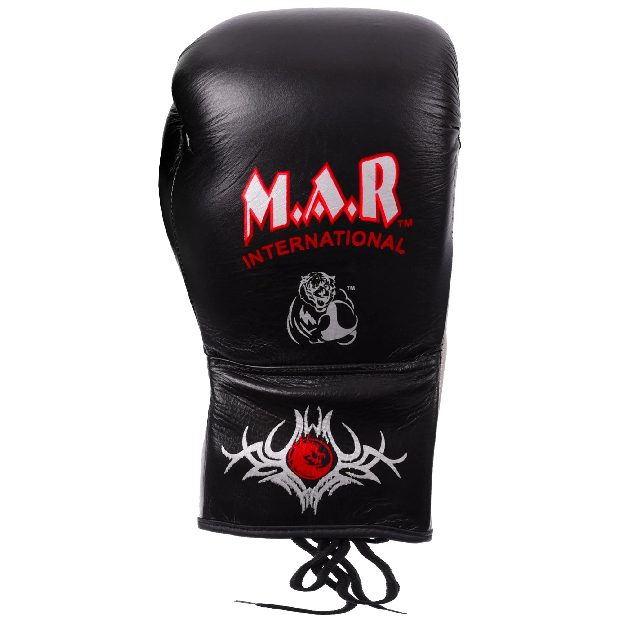 MAR-108B | Black Genuine Cowhide Leather Boxing Gloves/Kickboxing