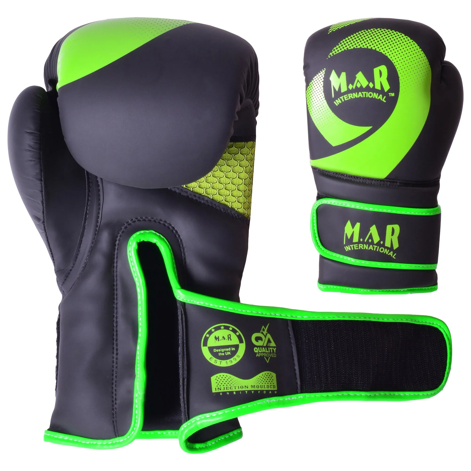 MAR-113E | Green Boxing & Kickboxing Competition Gloves