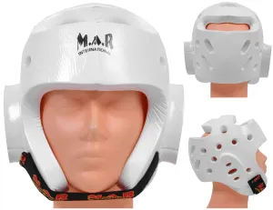 MAR-160D | White Dipped Foam Martial Arts Head Guard