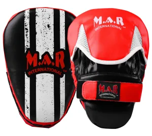 MAR-195B | Red & Black Small Pro Curved Focus Mitts