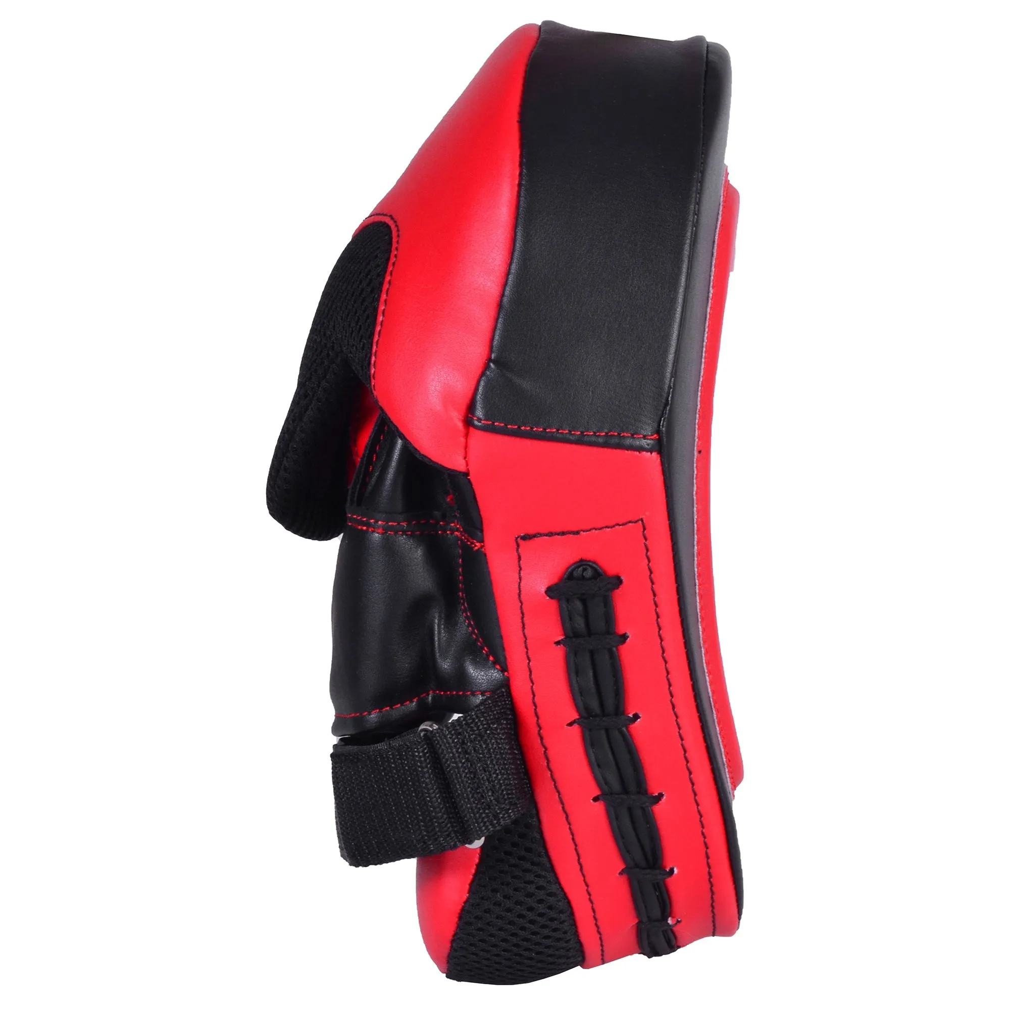 MAR-445A | Red & Black Curved Focus Mitts