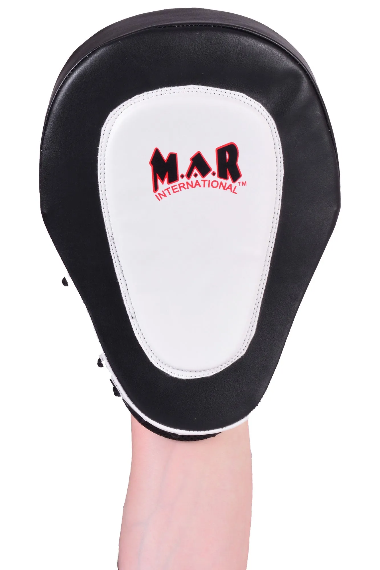 MAR-445D | White & Black Curved Focus Mitts