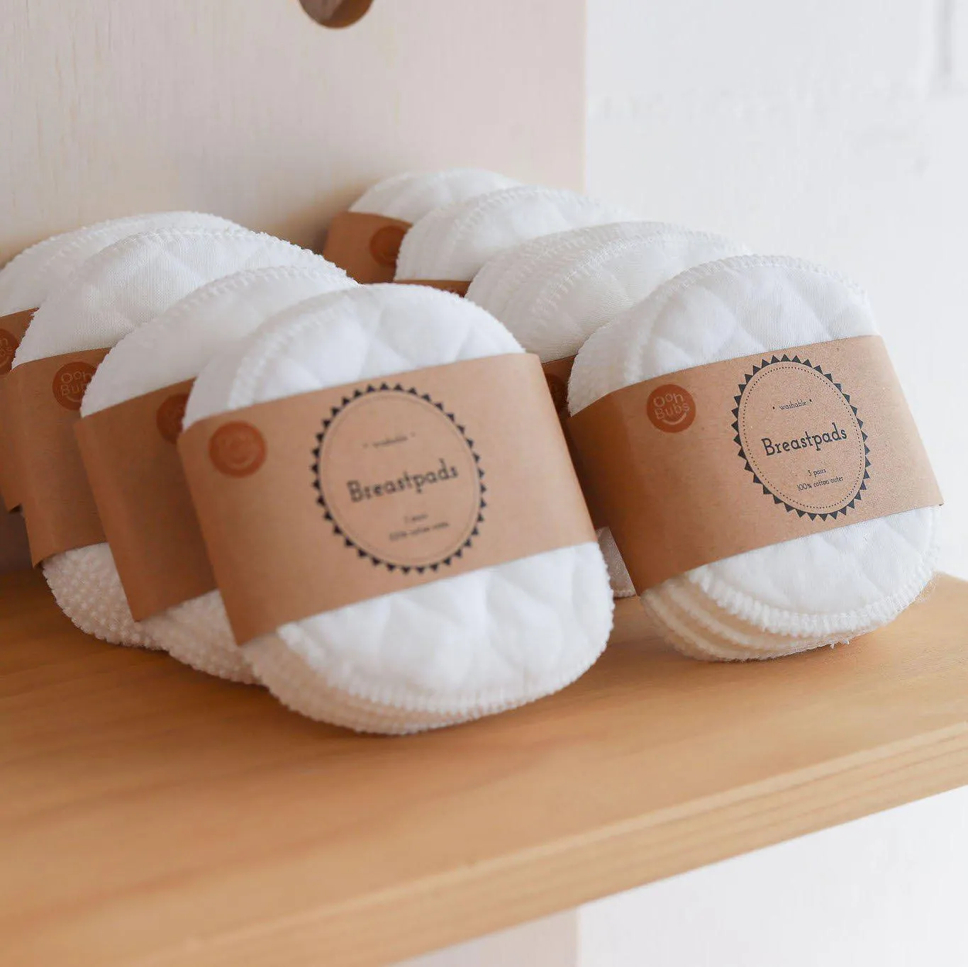 Ohbubs - Washable Breast Pads (3 Pairs)