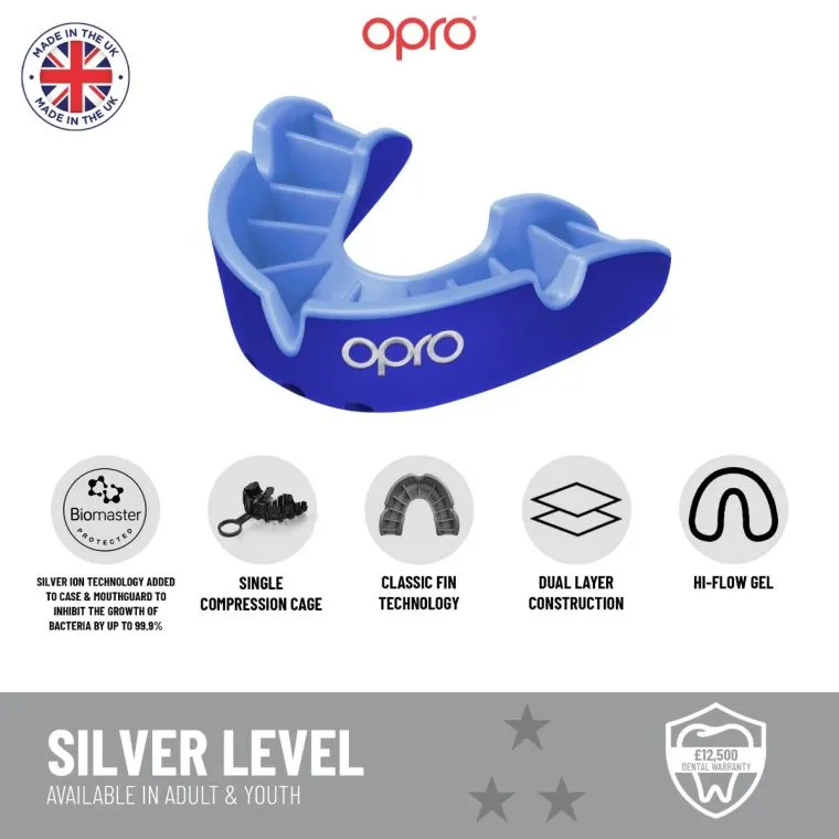 Opro Mouthguard Self-fit Gen5 Silver