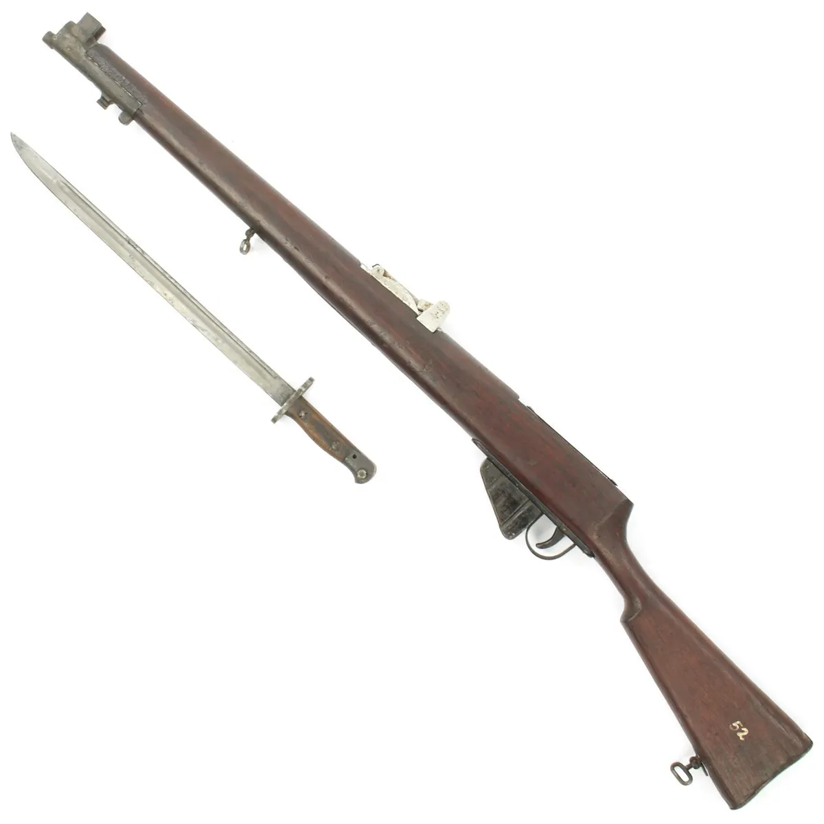 Original British WWII Lee-Enfield SMLE No.1 Dummy Training Rifle with P-1907 Bayonet by Chapman