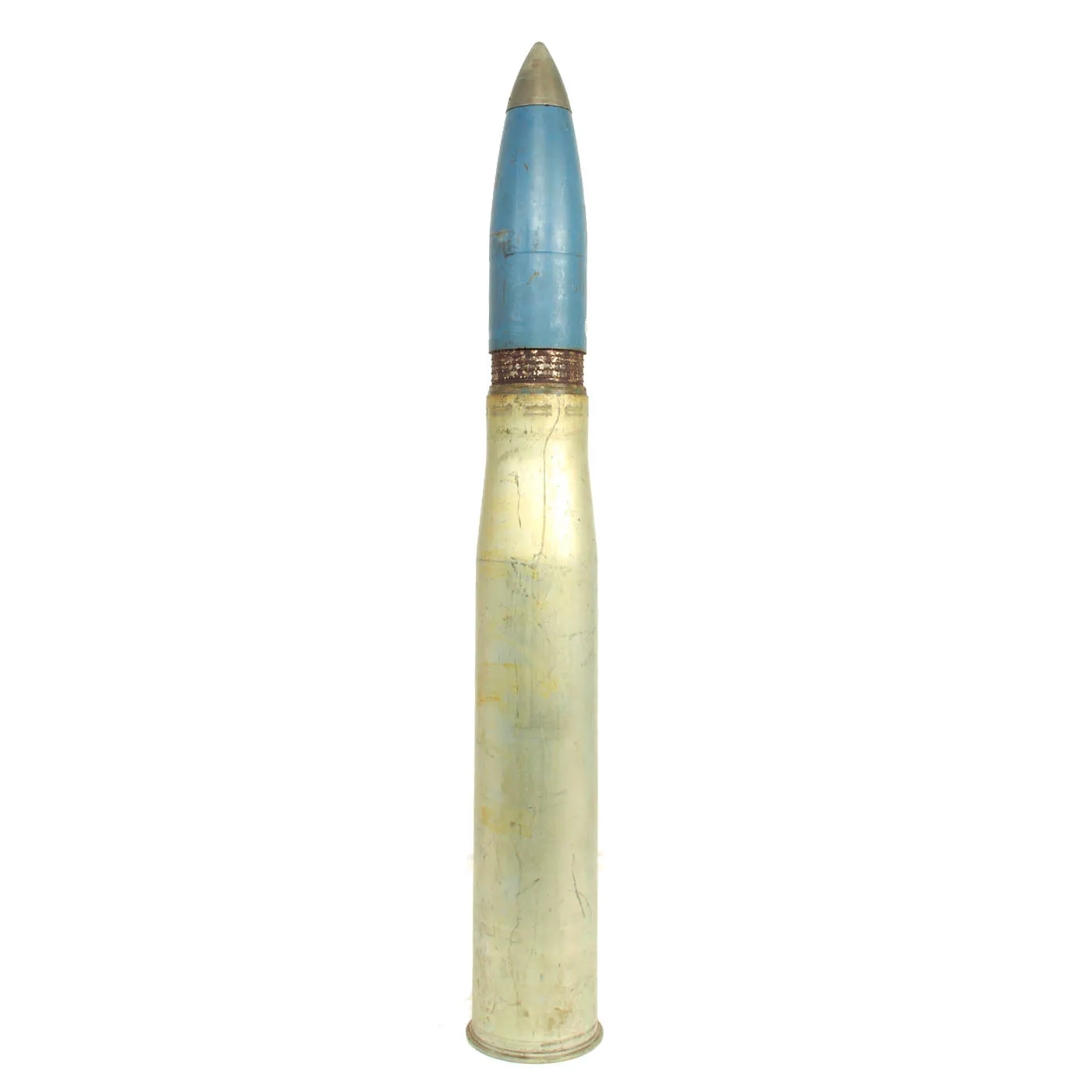 Original U.S. Cold War Era Inert 90mm M71 Training Practice Round - Dated 1957