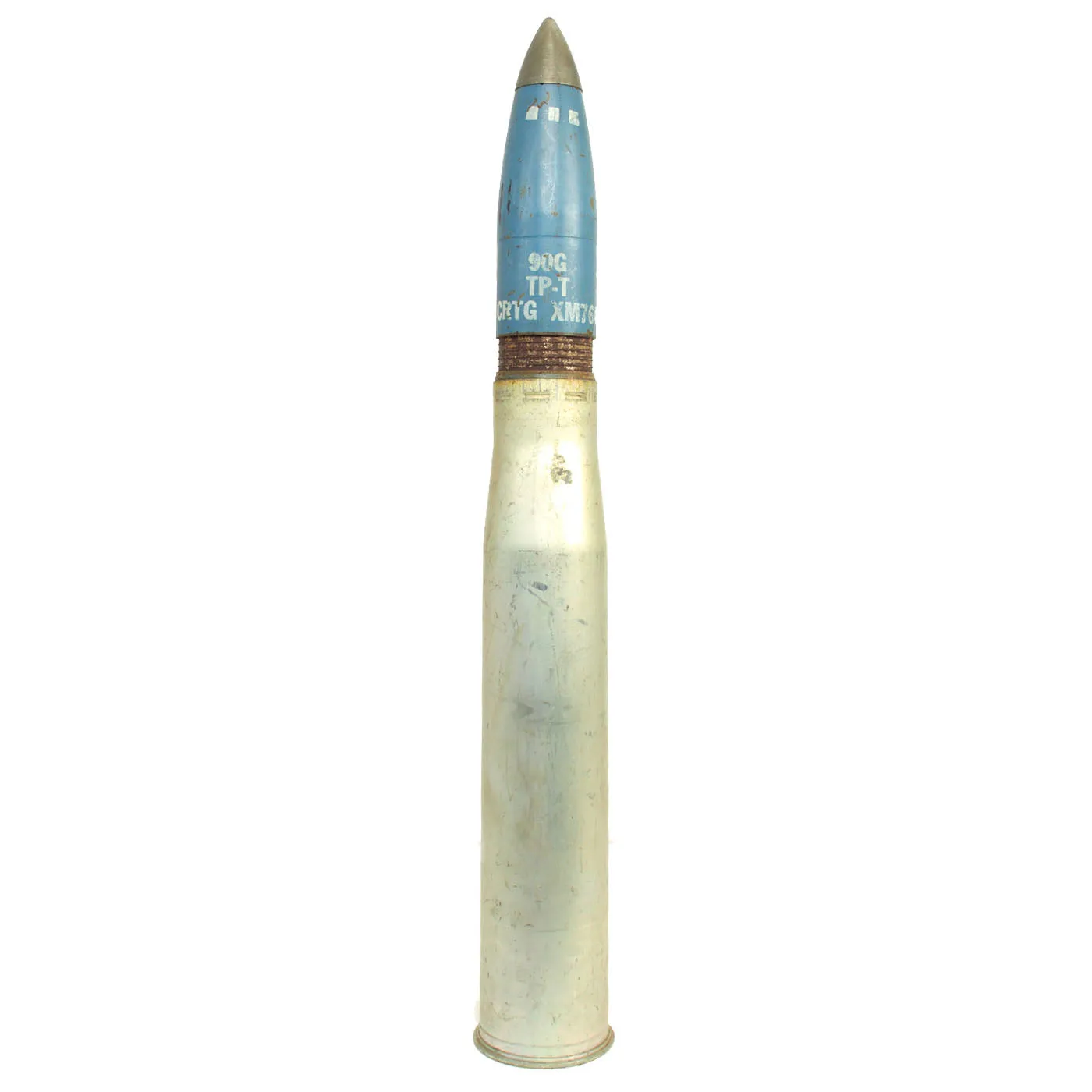 Original U.S. Cold War Era Inert 90mm M71 Training Practice Round - Dated 1957