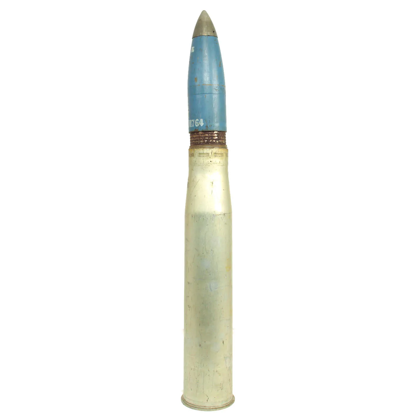 Original U.S. Cold War Era Inert 90mm M71 Training Practice Round - Dated 1957