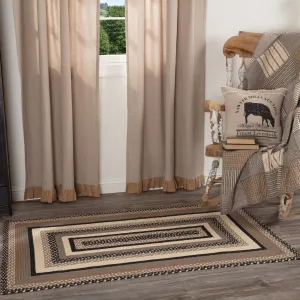 Sawyer Mill Charcoal Jute Rug Rect w/ Pad 36x60