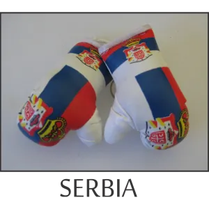 Serbia Mini Boxing Glove