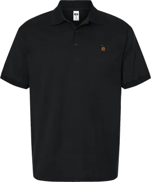 TEKKEN - 'Mokujin' Small Logo Embroidered Polo Shirt - Black