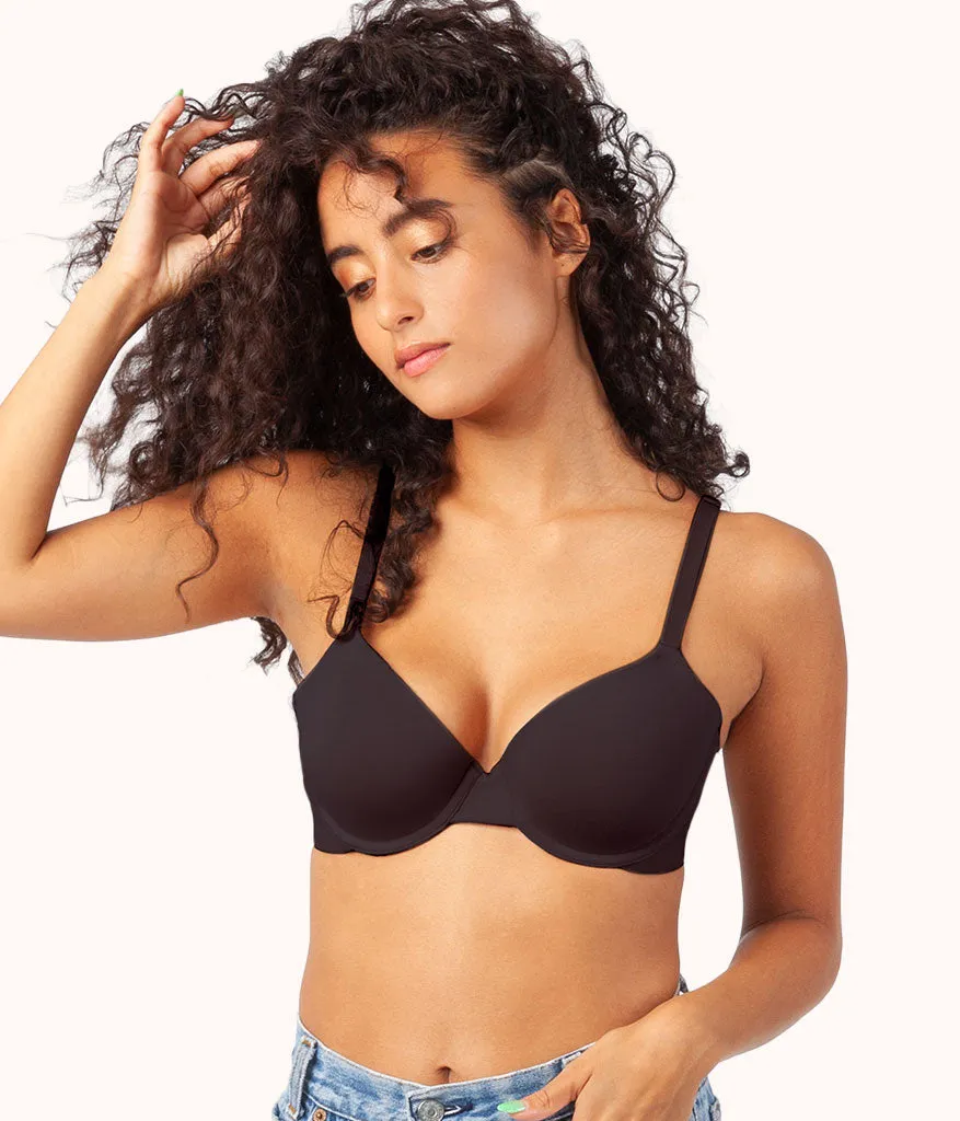 The All-Day T-Shirt Bra Bundle: Jet Black/Heather Gray