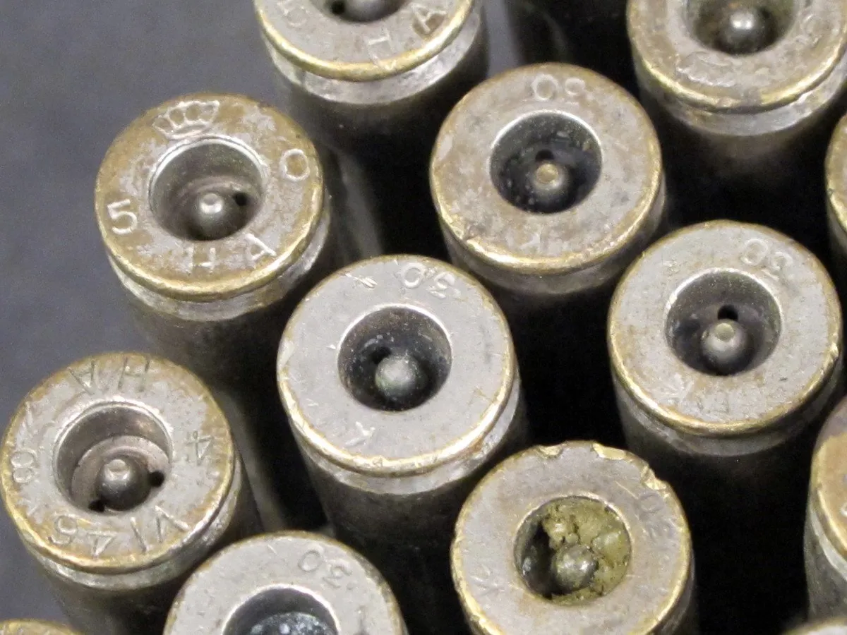 U.S. MG 100 Dummy Rounds in .30 cal Web Belt