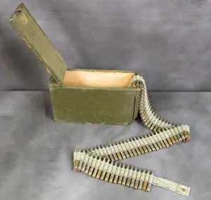 U.S. MG 100 Dummy Rounds in .30 cal Web Belt