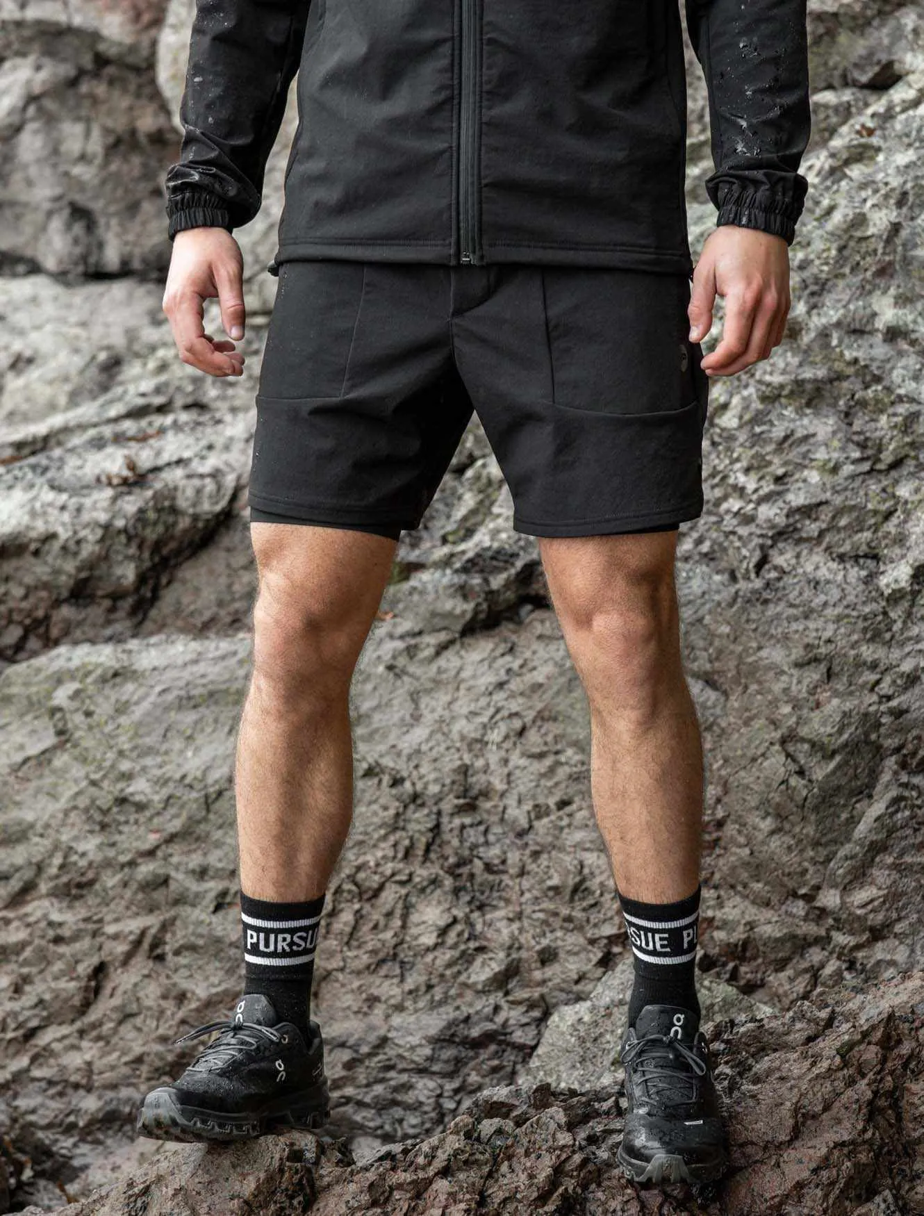 Utility 2-in-1 Shorts - Black