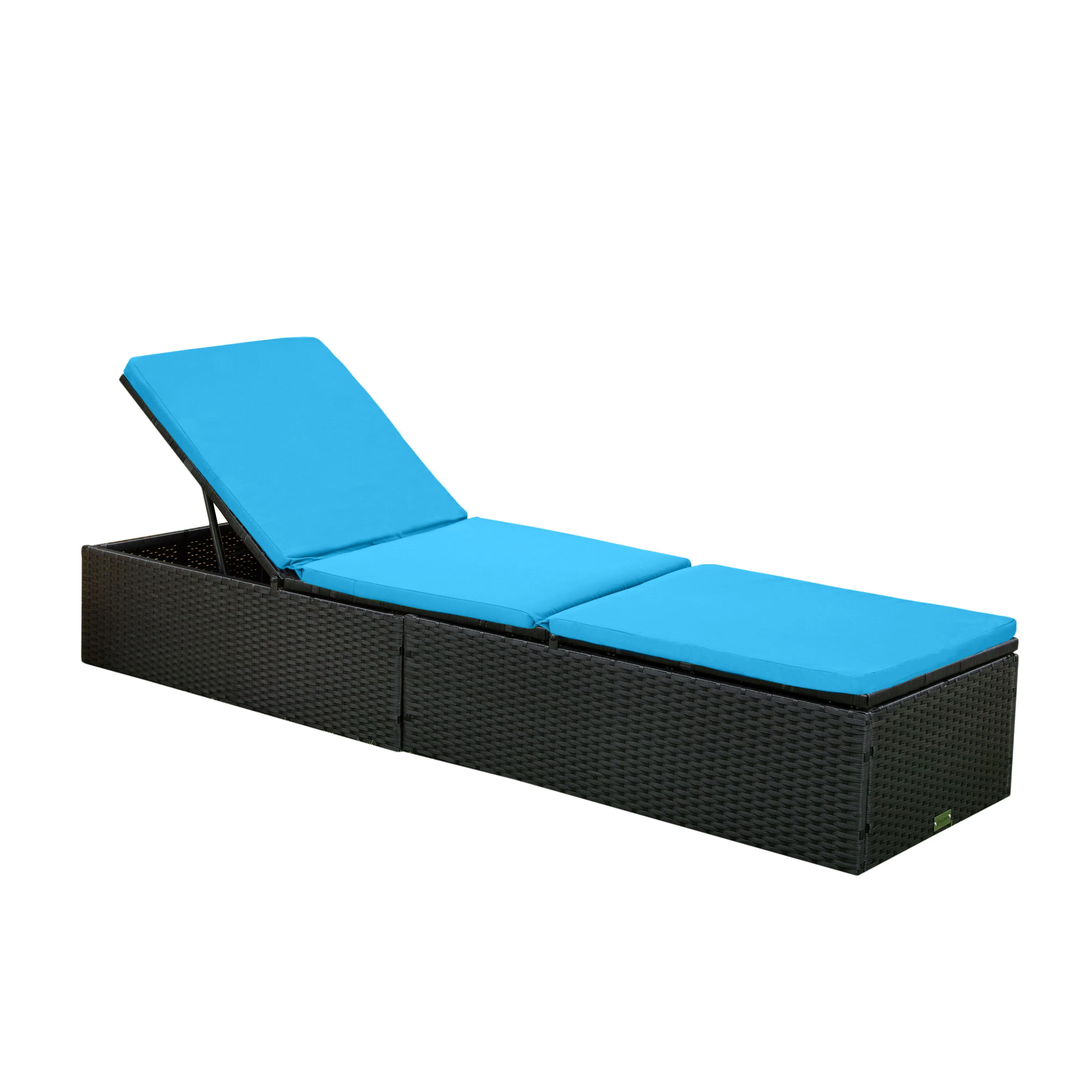 Water-Resistant Garden Sun Lounger Cushions | Outdoor Sunbed Recliner Chair Cushions